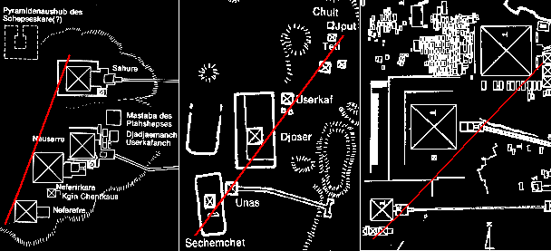 Pyramiden-Sichtlinien